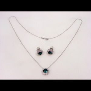 925 Sterling Silver Swarovski Elements Set